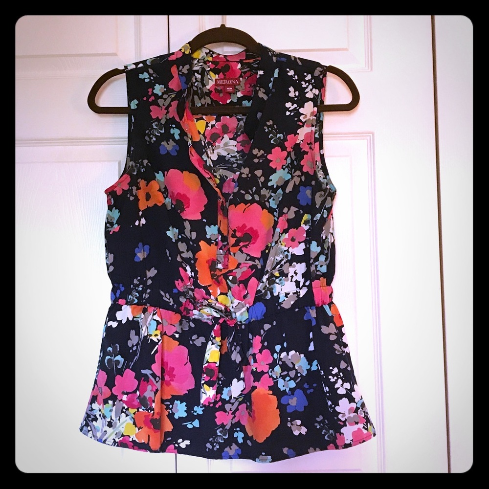 LAST CALL Merona Sleeveless Floral Top